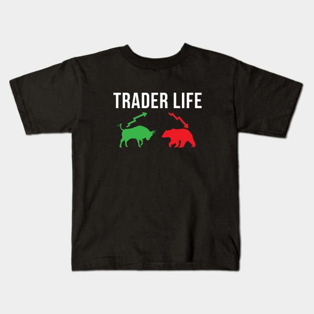 trader life Kids T-Shirt by Leap Arts